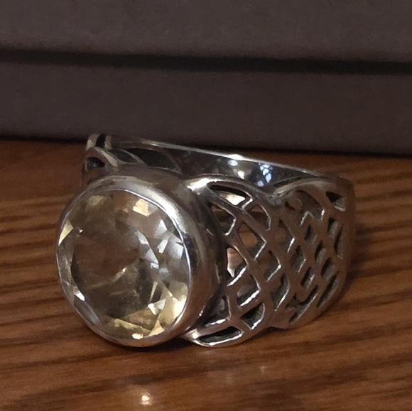 RARE Silpada Sterling Silver & Citrine Ring